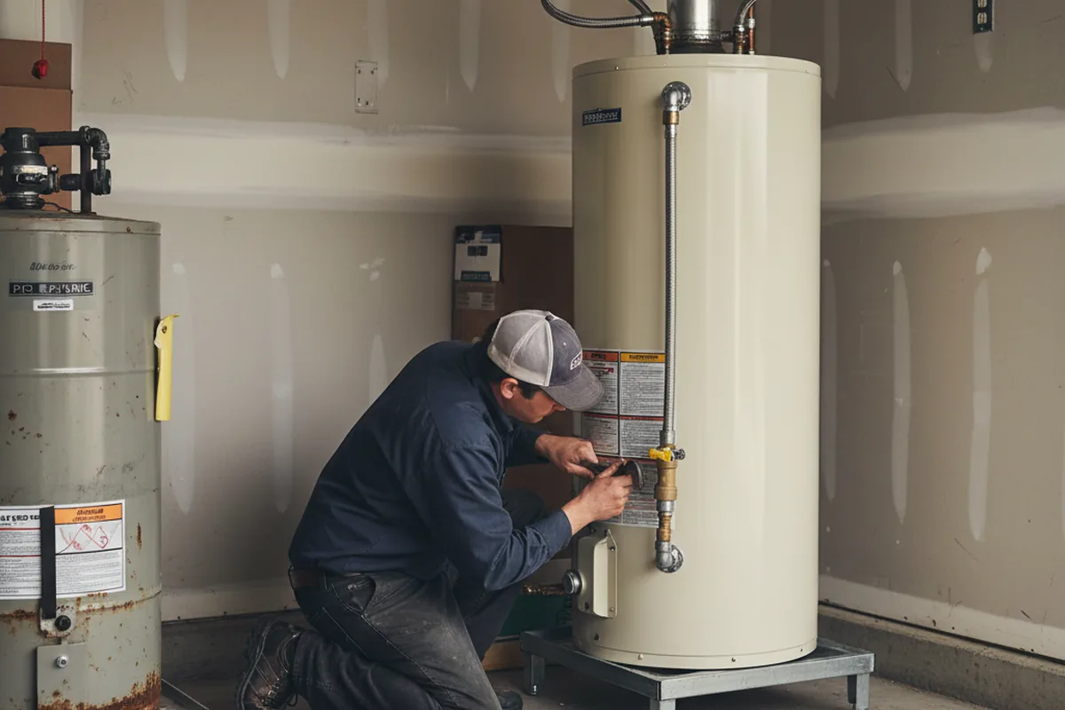 Water heater and shutoff valve replacement in Ithaca